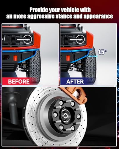 Image of FLYCLE 6x5.5 Wheel Spacers for 2019-2026 Ranger, 2021-2026 Bronco, 1.5 inch Forged Wheel Spacer 6x139.7mm with 12x1.5 Studs 93.1mm Hub Bore