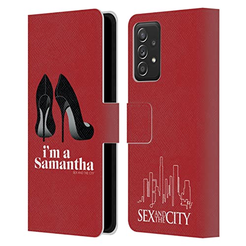 Coque Samsung A53 5G portefeuille béquille et fentes cartes imprimé Samantha