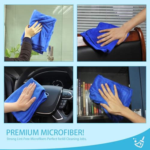 Vroxdrez® Banbum‑Banmwolltucher, 2 Stück, fusselfreie Reinigungstücher – saugstark & kratzfrei, perfekt für empfindliche Oberflächen in Küche & Bad, langlebig & umweltfreundlich (Grün und Blau)