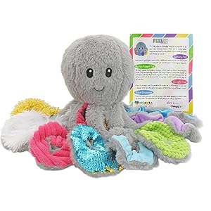 Sensory Octopus Plush Toy, Fidget Plush for Special Needs and Sensory Fun, FEELix Collection
