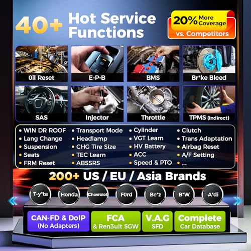 Autel MaxiPRO MP900TS Scanner: 2026 8in MP900-TS up of MaxiSYS MS906 PRO MS906TS MP900BT MK900-TS, Full TPMS as MS906 Pro-TS, Car Bidirectional Scan Tool, 40+ Service, All System, CAN FD&DOIP, OS 11.0 - Image 7