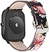 Gransho Compatible avec Garmin Venu/Venu SQ/Venu Sq Music/Approach S40 / Vivomove HR Sport Bracelet de Montre en Cuir, Bracelet Montre Retro avec Goupille à Dégagement Rapide (20mm, Pattern 7)