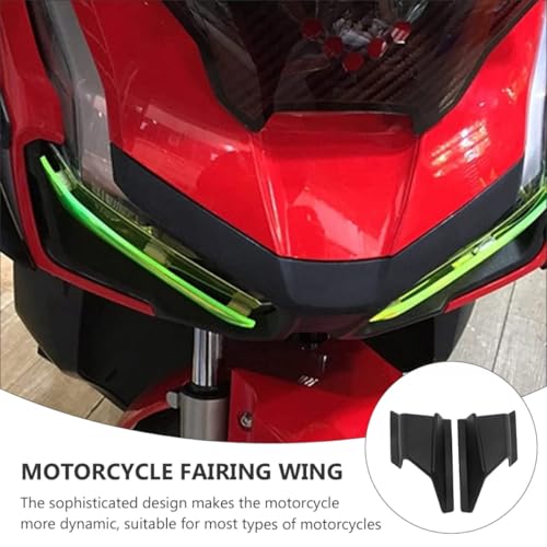 Ailerons de Carénage de Moto en ABS Noir Résistants à L'usure - Accessoires Look Sportif