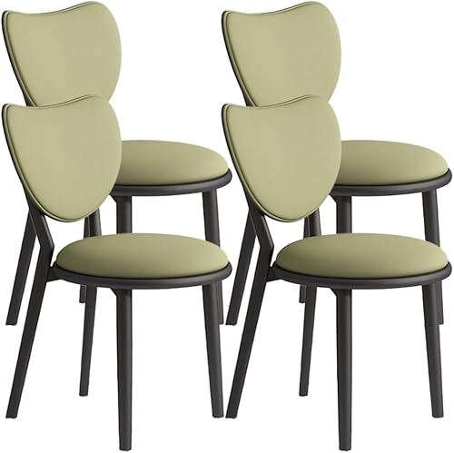 Miniatura 29 de YVYKFZD Juego de sillas de comedor de madera maciza, sillas de cocina sin brazos con respaldo, silla de comedor de cuero tapizada, silla auxiliar