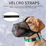 Maulkorb für Große Hunde, Atmungsaktive Haustiermaske Hundetraining, Maulkorb Mittlere für Beißen Kauen, Soft Mesh Maulkorb für Kleine Mittlere und Große Hunde (Schwarz, L)
