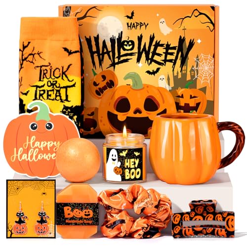 Halloween Gifts for Women, Boo Basket Gifts for Women Teen Girls,...