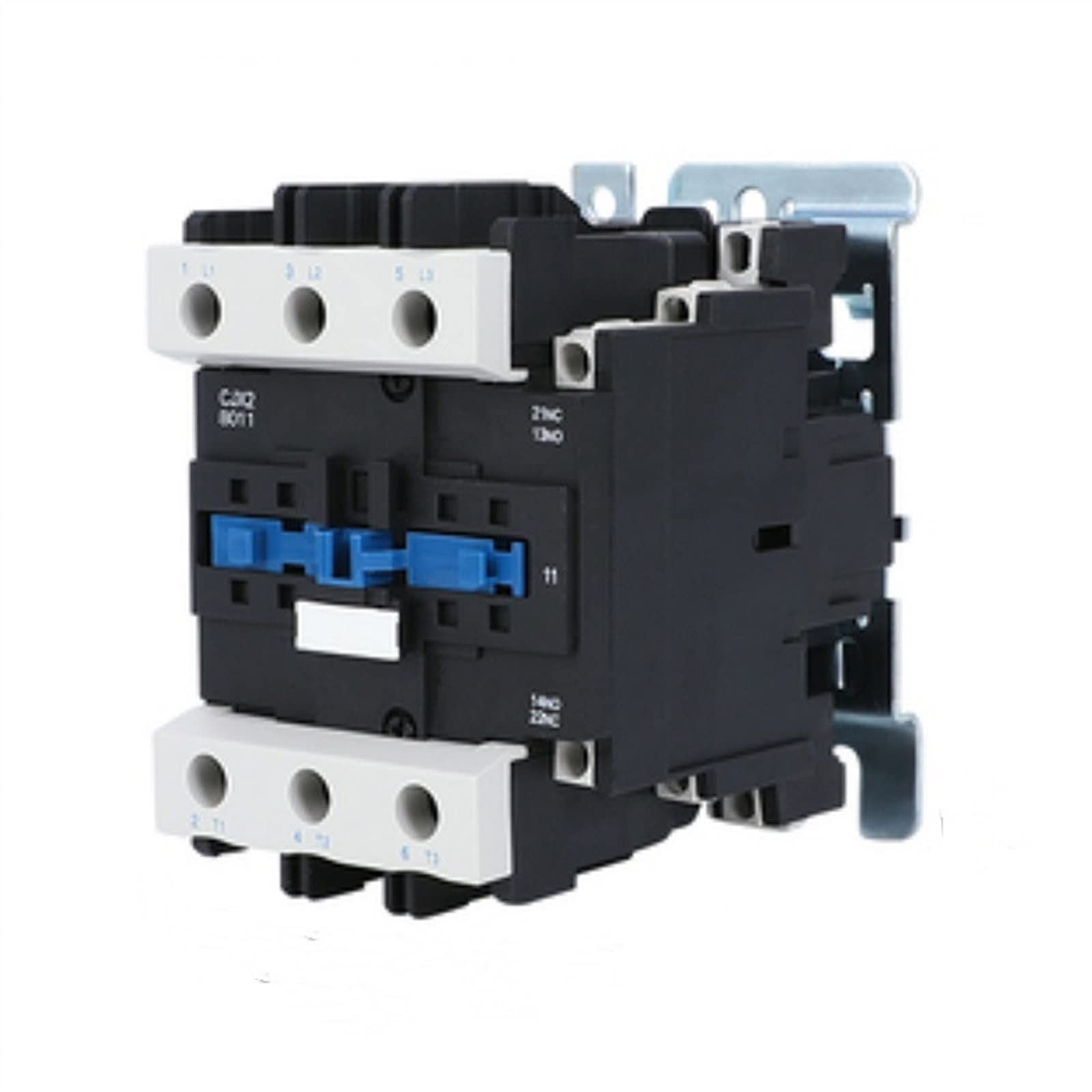 Contacteur 80a 3p ac rail din montage à vis cjx2-8011 argent électricité industrielle