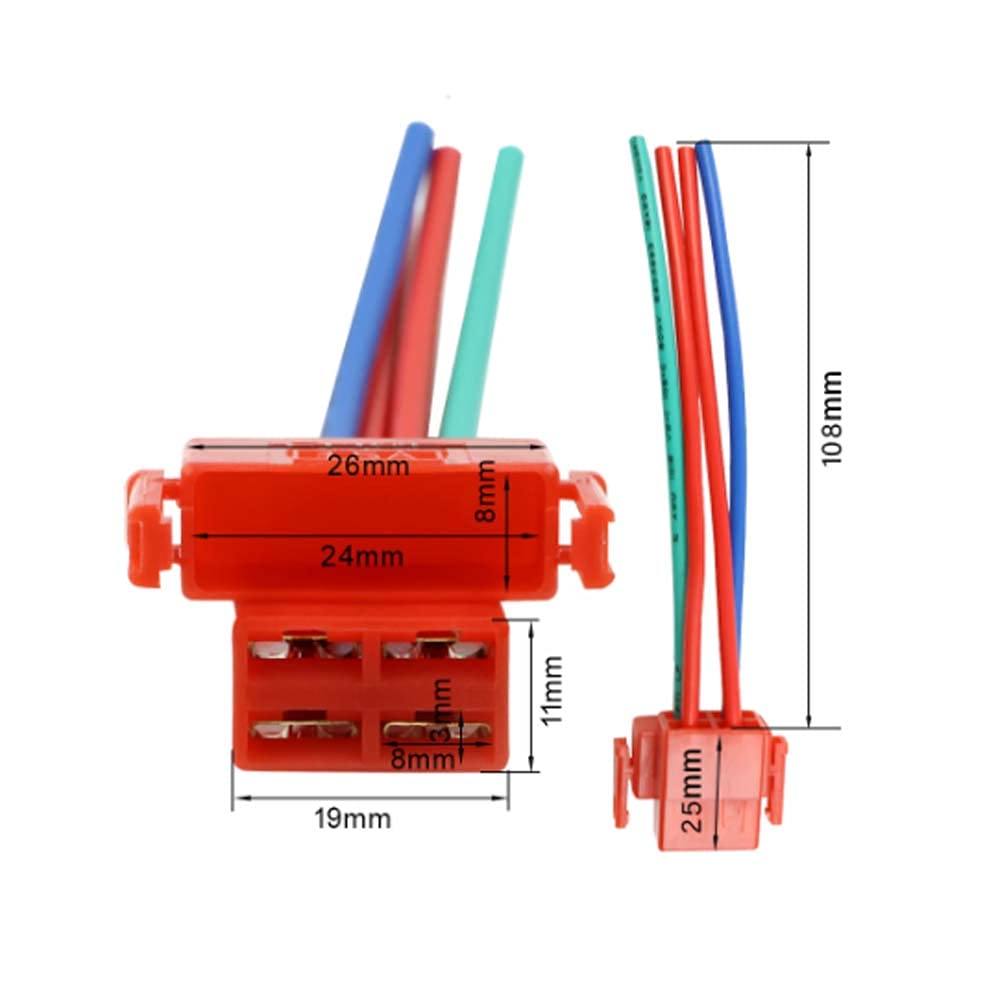 Relais Démarreur + Prise Wai Danie - Compatible Honda CBR, VFR, CB, VTX - 12V 30A