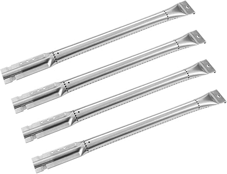Gas BBQ Pipe Tube Burner Replacement, Grill Parts for Nexgrill 720-0432, Kitchenaid 720-0745, 720-0733A, Jenn Air, Kirkland, Members Mark 720-0584, Perfect Flame, 16 15/16 inch, Set of 4, KB815