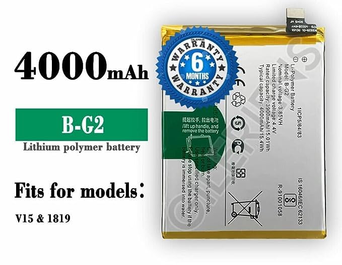 Image of Original B-G2 Battery for Vivo Y12 1904,1940, V15 1819 Battery with 6 Month Warranty** (F000210)