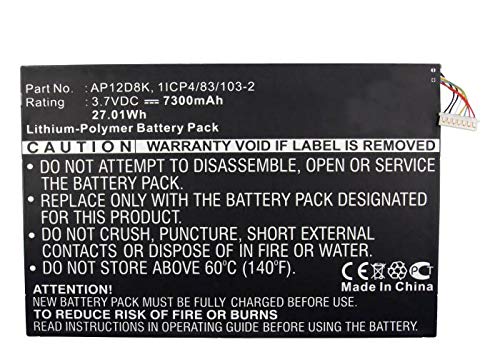 Synergy Digital Tablet Battery, Compatible with Acer Iconia TAB W510 64GB Tablet, (Li-Pol, 3.7V, 730