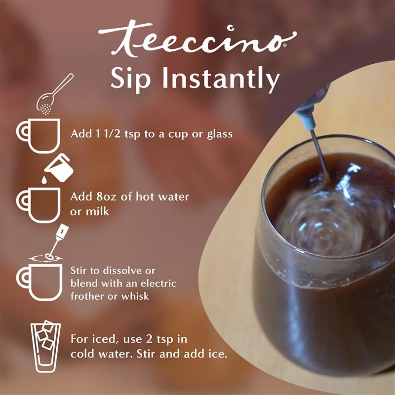 Miniatura 4 de Miraculous Mushrooms Instant Adapt & Protect - Café de hierbas de Teeccino  33 porciones  Hierbas Micromolidas más Reishi, Melena de León, Chaga,