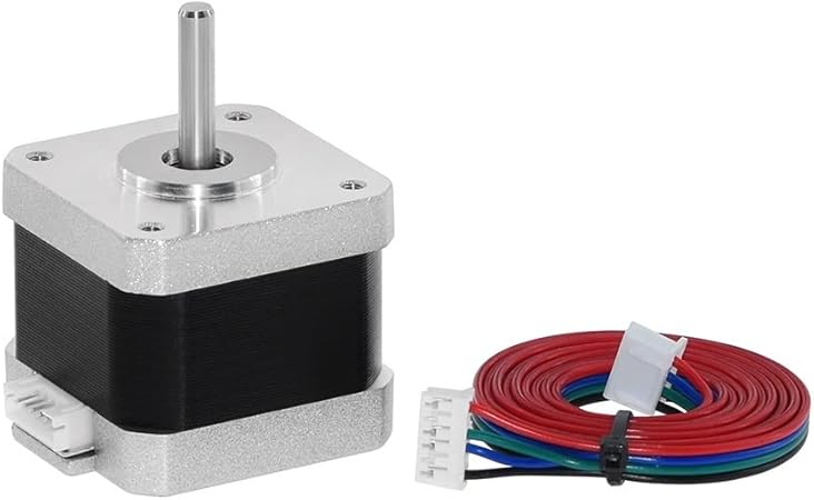 review YYHH Two Trees Nema 17 Stepper Motor 42 Motor 4-Lead 17HS4401 NEMA17 42BYGH 1.5A with Dupont Line Compatible with 3D Printer Parts and CNC Parts (Color : 3pcs, Size : 17HS4401-XH2.54)