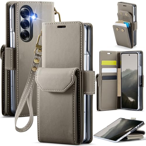 Coque Samsung Galaxy Z Fold 7 Asuwish Gris au design élégant