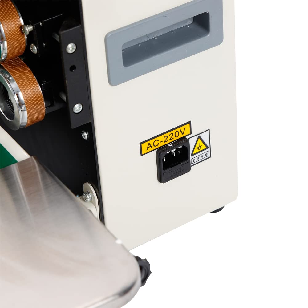 FR-900 Máquina Selladora Automática Industrial - Soldadoras Continuas de Película para Botín de Plástico 500W Automático Máquina de Sellado Continuo Máquina de Sellado Caliente