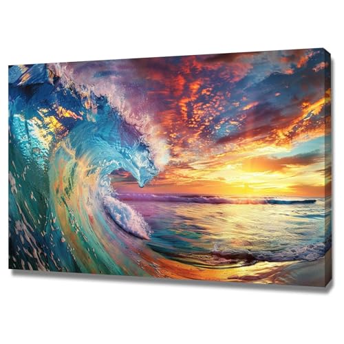 Impression sur toile paysage de bord de mer pour illuminer un mur sombre