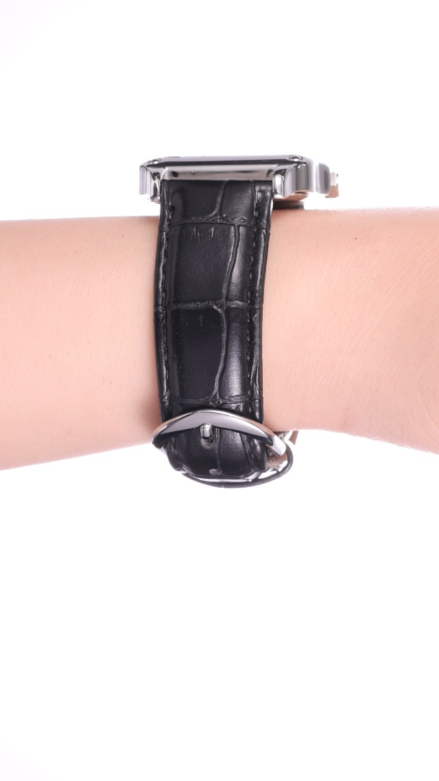 Officially Licensed Mickey Mouse Square Watch with Black Leather Strap Amazon.com: Disney Officially Licensed Mickey Mouse Watch  main image 3