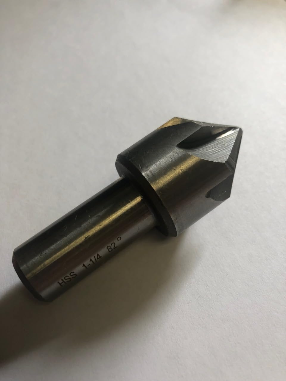1-1/4" 82 Degree 6 Flute HIGH Speed Steel CHATTERLESS Countersink