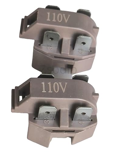 2 piezas IC-4 compresor congelador PTC Start Relay – Compatible con Frigidaire Gibson GE Whirlpool Ropper Ken-more refrigeradores – Reemplaza 32330