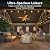 Aoxun 12' x 10' Outdoor Wood Gazebo, Hardtop Gazebo Permanent Wooden Pavilion with Gable Galvanized Steel Roof, for Patio, Garden, Backyard(Nature)