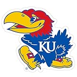 Siskiyou Sports NCAA Kansas Jayhawks 8 inch Auto Decal, One Size, Team Colors