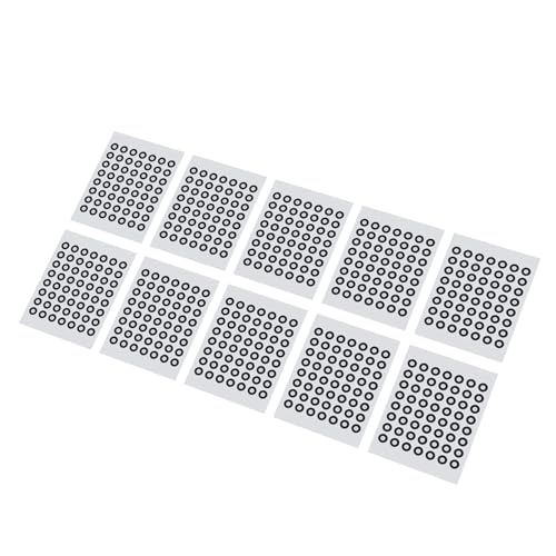 Marcador de Escaneo 3D de 3 Mm, Marcadores de Puntos de Referencia de Puntos de Seguimiento 3D para Escaneo 3D, Interior 3 Mm, Exterior 6 Mm, 10 Hojas, 560 Puntos