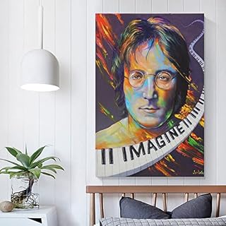 John Lennon (1) Poster rétro vintage – Impression artistique – Peinture sur toile à suspendre pour chambre à coucher… - Les Beatles, Paul McCartney, John Lennon, RIngo Starr, George Harrison John Lennon (1) Poster rétro vintage - Impression artistique - Peinture sur toile à suspendre pour chambre à coucher… – Image 5