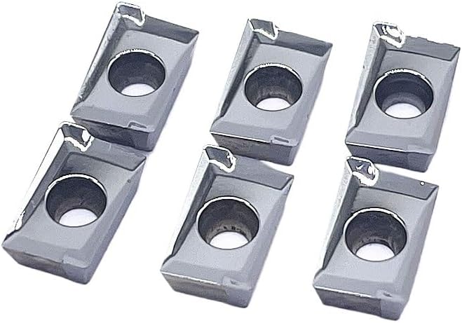 10pcs APKT1135 APKT1604 MA H01 Milling Indexable Tools Aluminum Inserts CNC Cutting Tool APKT1003 MA Wood Turning Tools(APKT1604 G2 H01)