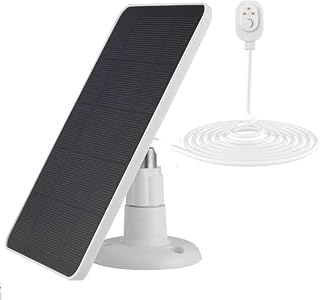4W Solar Panel for Arlo Pro 4 Ultra 2 Pro 3 5S Cameras Monocrystalline Charger with 3M Cable Outdoor Security Surveillance System