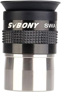 Svbony SV136 Telescope Eyepiece 1.25 Inches, 18mm 72 Degree Ultra Wide Angle Eyepiece with FMC Aspherical Lens Planetary Eyepiece for Moon Planets Deep Sky Observation