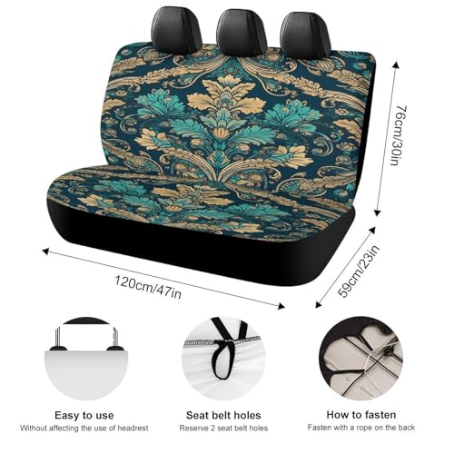 Funda de asiento de coche para SUV, protector retro resistente a arañazos 2