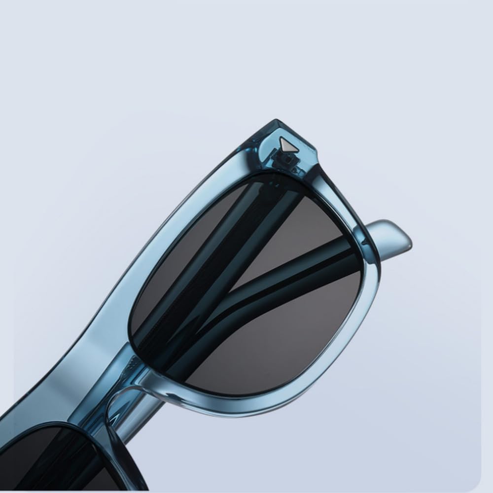 Occhiali da sole casual alla moda in acetato con montatura grande polarizzata per uomo e donna