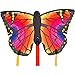 Produktbild HQ 100302 - Butterfly Kite Ruby "R" Kinderdrachen Einleiner, ab 5 Jahren, 34x52cm und 2x300cm Drachenschwanz, inkl. 10kp Polyesterschnur 25m auf Griff, 2-4 Beaufort