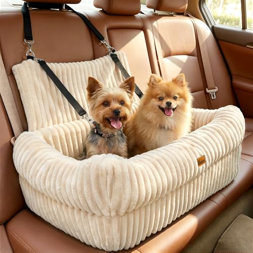 Pawaboo Dog Car Seat Bed with Memory Foam