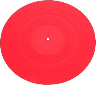 Veemoon Silicone Disc Protective Mat Turntable Platter Mat Anti-shake Pad for Vinyl Records Easy Installation