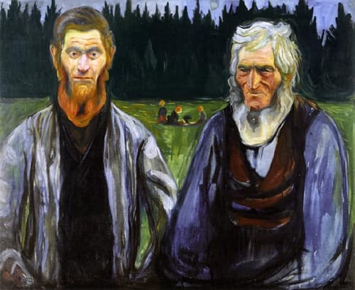 Impression Prints Toile Edvard Munch haute définition | Peinture murale salon 60x90cm