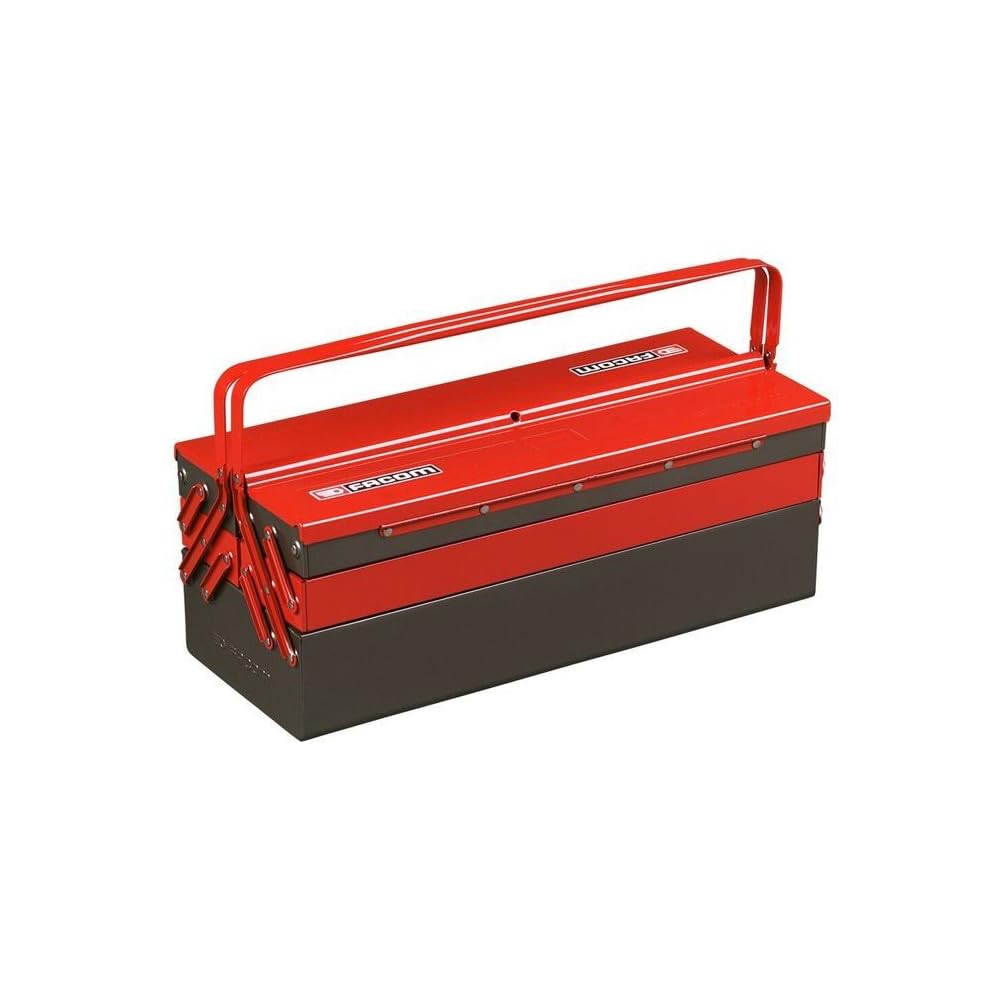 FACOM Cassetta degli attrezzi in metallo, 5 scomparti, grande volume - 560 x 220 x 215 mm - Bt.13GPB