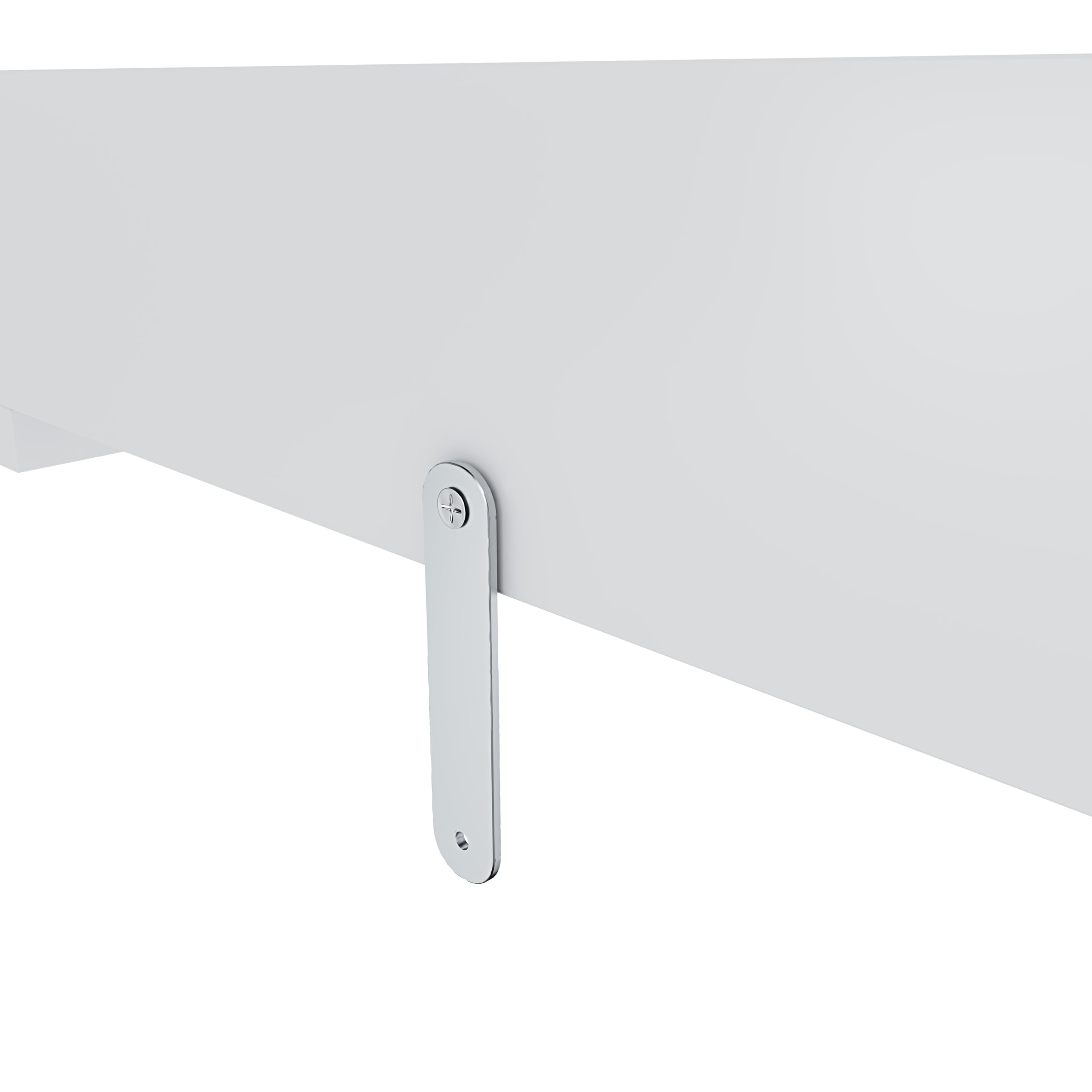 Fasciatoio Universale Per Cassettiera Piano Con Divisorio Rimovibile Angoli Arrotondati Pratico Salvaspazio Fissaggio Sicuro e Facile 80 x 74.5 x 8.5 Cm Bianco