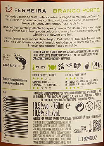 Porto Ferreira White Port Portweine NV Süß, 0.75 l