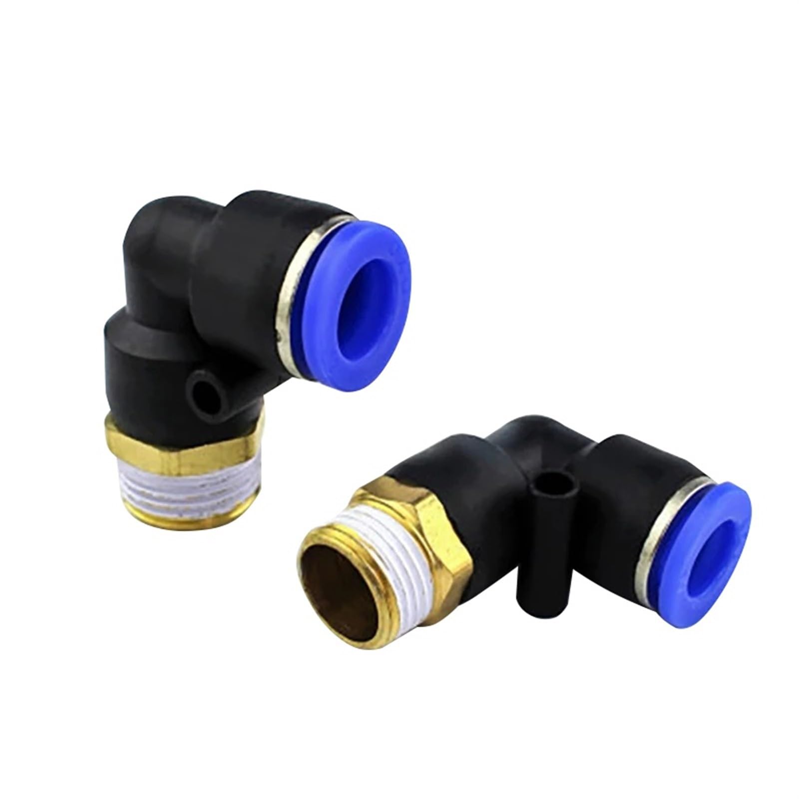 30 Pz PL Gomito 4-M5 6-M5 Dritto Connettore Aria Raccordo Pneumatico Raccordi Rapidi 1/8 "1/4" 3/8 "1/2" Filettatura Maschio Push In (Size : PL10-03)