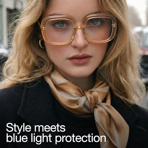 Image of miyya Blue Light Blocking Glasses for Women, Blue Light Glasses for Women Oversized Fashion Glasses