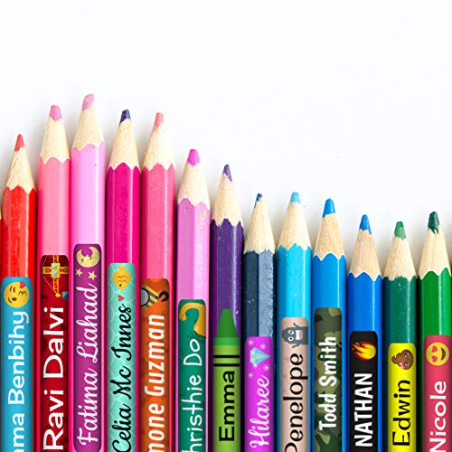 Personalized Labels For Kids (120 Labels) Lovable Labels - Waterproof Dishwasher Safe Peel And Stick Labels Are Great For School Supplies Daycare Camp Bottles (Bright Bugs) #TOP1