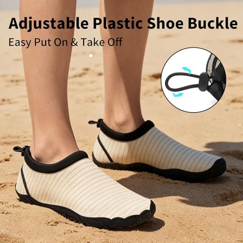 Image of Mishansha Water Shoes Women Wide Toe Quick Dry Aqua Shoes | Adult Swim Shoes Anti-slip Five Finger Barefoot Shoes For Beach Hiking Yoga Reefing Surfing River