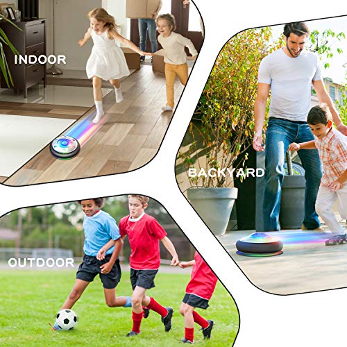 image for WisToyz Kids Toys Hover Soccer Ball Set Rechargeable Air Soccer, Indoo