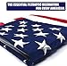 American Flag 3x5 ft Embroidered Stars Sewn Stripes with Brass Grommets Nylon US Flag for Boat Yacht Workplace Home Garden Business Outdoor United States Flag