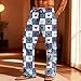 SHOPESSA Mens Valentines Day Pajama Pants Fashion Funny PJ Bottoms Elastic Drawstring Comfy Soft Lounge Pants with Pockets Blue