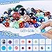 LOVESTOWN 180PCS Planet Marbles Game for Kids, Assorted Size Glass Marbles Bulk with Gift Box for Board Game, Vases, Party Decor