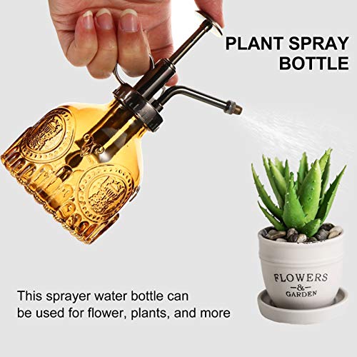 Hemoton Garrafa de Spray de Vidro para Planta de Vidro Regador Regador Retro Chaleira Bomba de Mão G