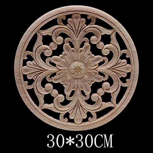 Décalcomanies de sculpture sur bois LVTFCO B140,7 disque de bois de cœur