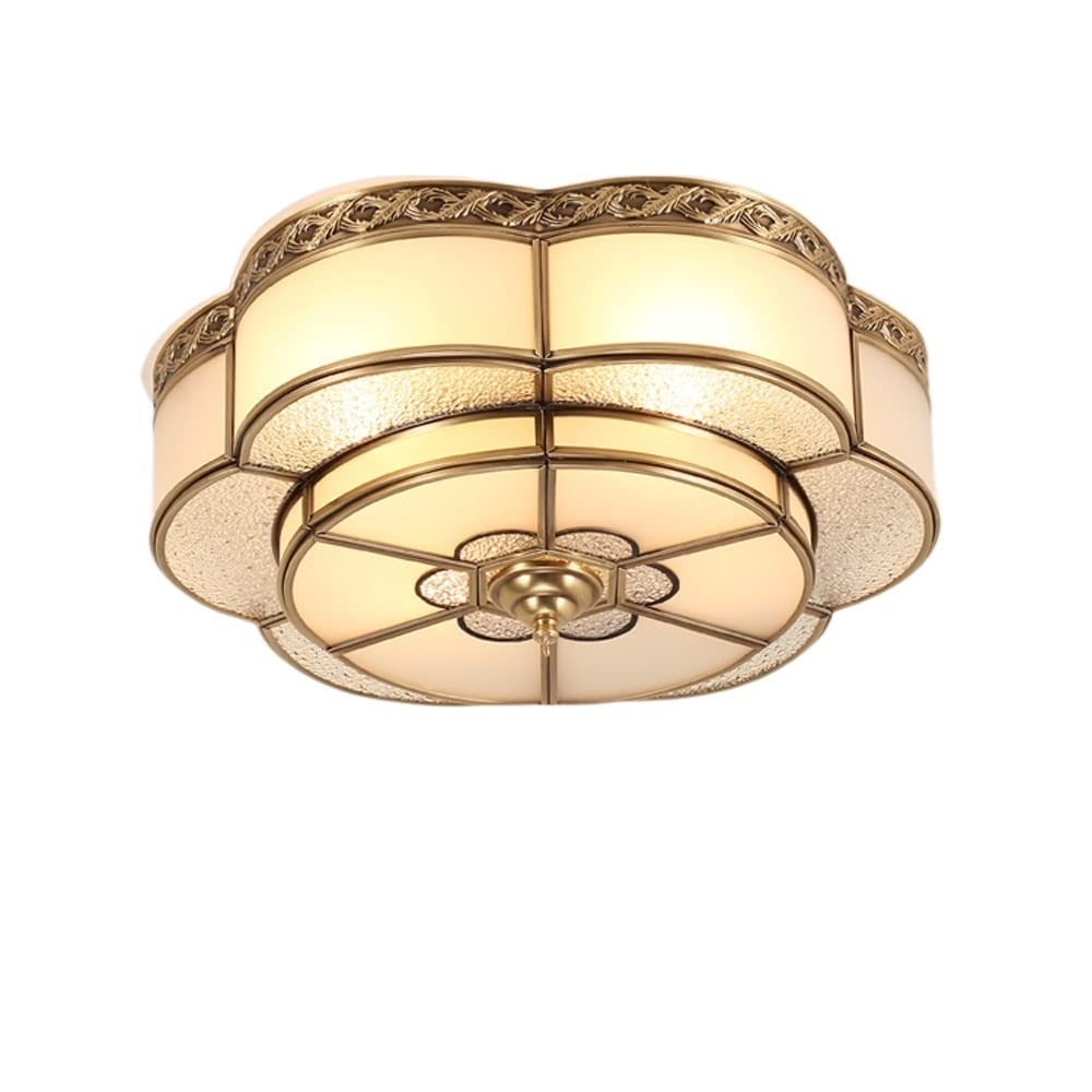 Plafonnier 3 lumières cuivre classique pour chasser les zones d'ombre